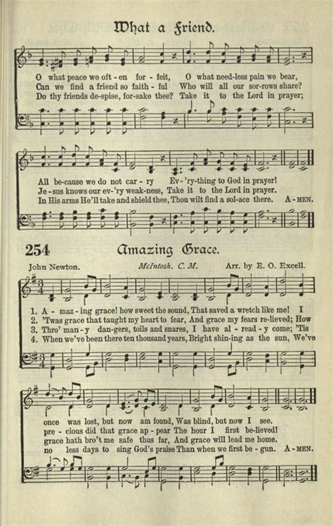 Pilot Hymns 254 Amazing Grace How Sweet The Sound