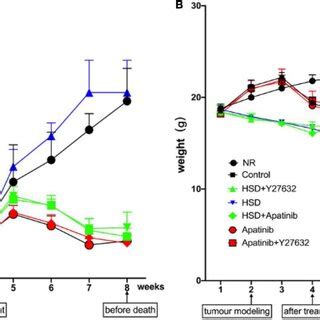 Changes In Body Weight And Tumor Volume In Mice A The Trend Of Tumor