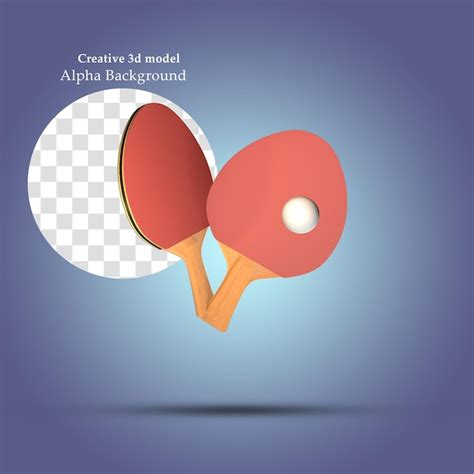 Ping Pong Modelo 3d Archivo PSD Premium