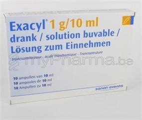 BVBA Apotheek Patrick Meysen 3990 Peer Welkom EXACYL 1G 10ML 10