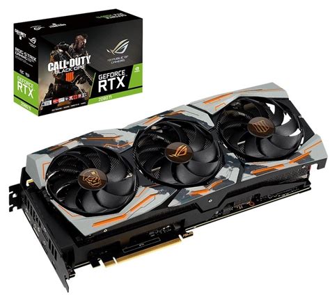 Видеокарта Asus PCI-E GeForce RTX2080 Ti 11GB DDR6 (COD-BO4-ROG-STRIX ...
