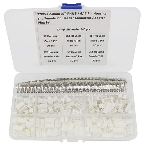 Buy Jst Ph Pieces Jst Connector Kit Mm Pin Housing