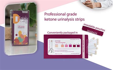 Ketonox Ketone Test Strips 100 Keto Strips In Resealable Pouches