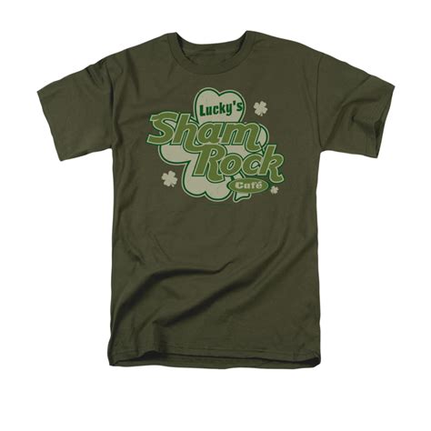 St. Patrick's Day Shirt Lucky's Shamrock Adult Green Tee T-Shirt - St ...