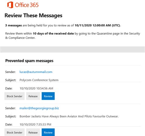 How To Check And Release Quarantined Emails In Office 365 It Networks