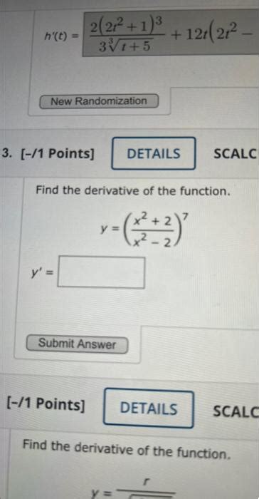 Solved H T T T T T Points Scalc Find Chegg