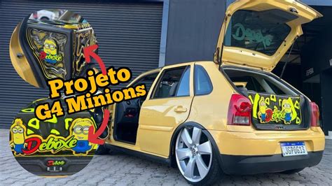 Projeto Gol G Deboxe Goi Nia Gol Minions Som Automotivo Girodub