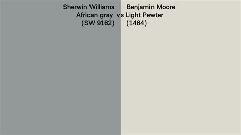 Sherwin Williams African Gray SW 9162 Vs Benjamin Moore Light Pewter