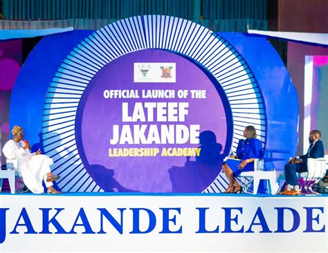 Last Night We Launched The Lateef Jakande Leadership Academy Ljla A