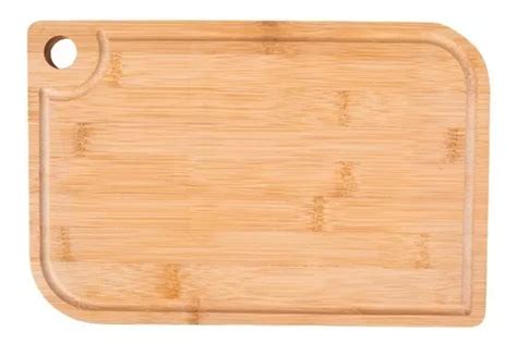 Tabla de cortar carne para barbacoa de bambú 33 x 24 cm cocina