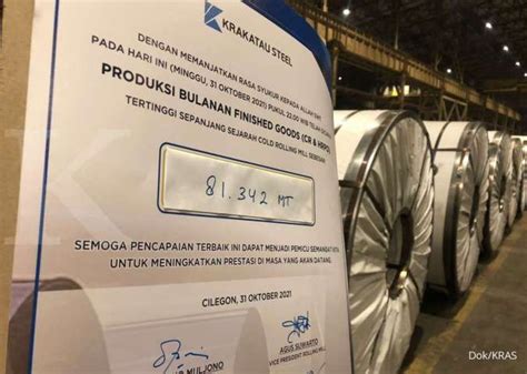 Krakatau Steel KRAS Mengunci Penjualan Baja Hingga 1 5 Juta Ton Per Tahun