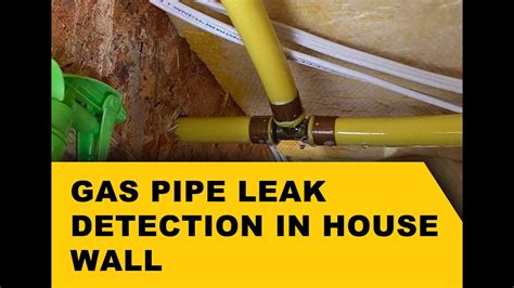 Gas Pipe Leak Detection In House Wall Youtube