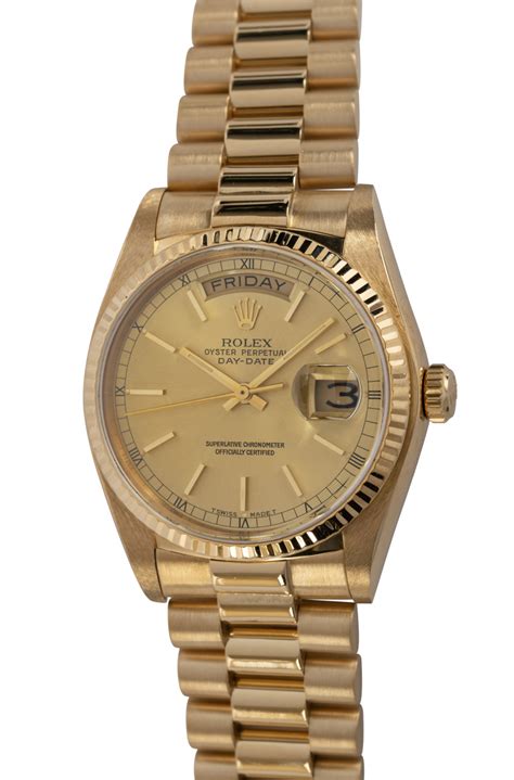 Rolex Day Date President 18038 Champagne Dial