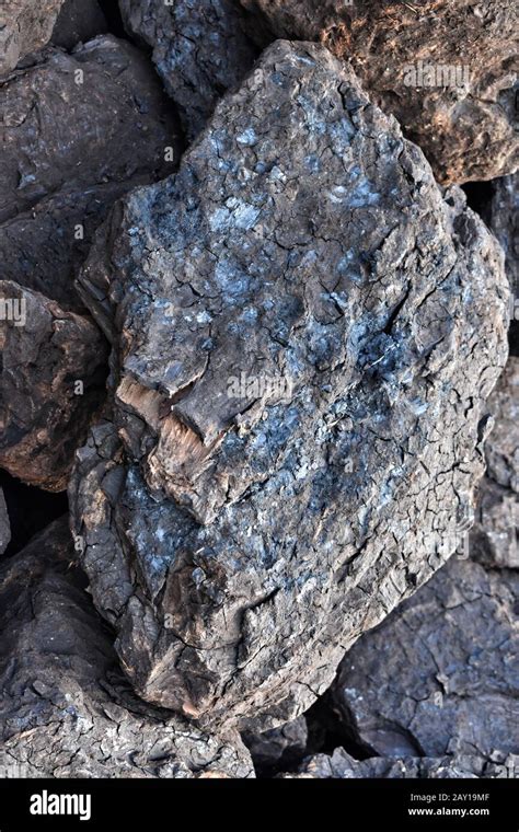 A Pile Of Dry Lignite Coal Ready For Heating Stock Photo Alamy