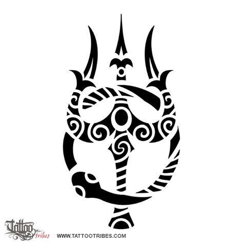 Tattoo Of Trishula And Ouroboros Eternity Unity Tattoo Custom