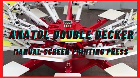 Anatol Double Decker Manual Screen Printing Press YouTube