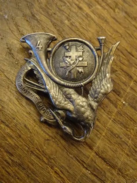 ANCIEN INSIGNE 4ÈME Bataillon de chasseurs à pied Arthus Bertrand EUR