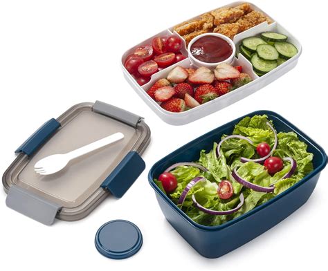 Caja bento 1700 ml lonchera para adultos Lonchera para niños con 4