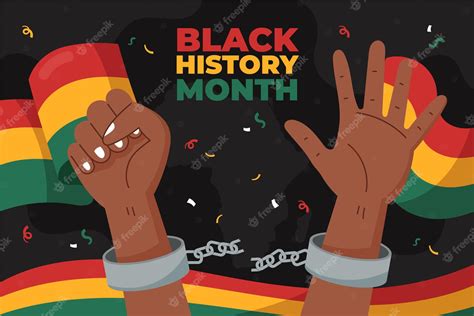 Free Vector Hand Drawn Black History Month Background