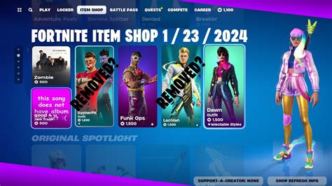 A Messy Item Shop On Update Day Fortnite Item Shop Youtube