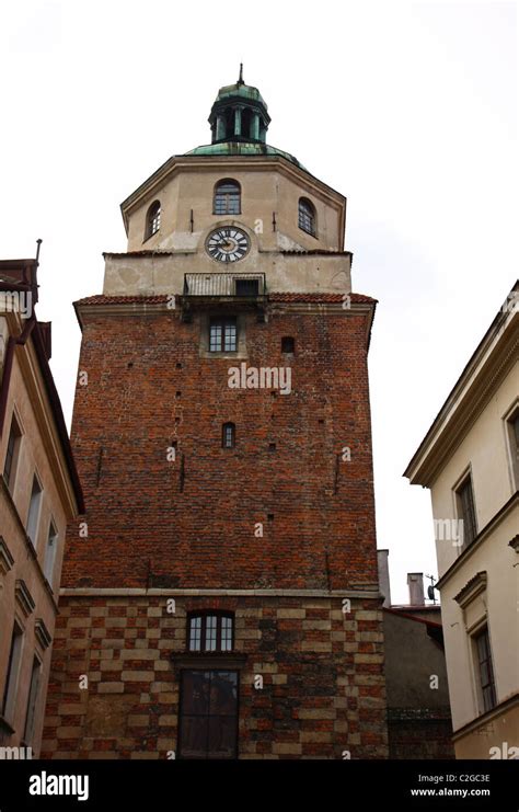 Krakow Gate In Lublin Poland Stock Photo Alamy