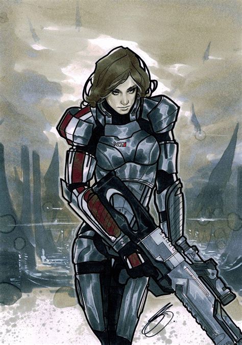 Always Love Badass Femshep Art Female Shepard By ~xblitzcraigx On Deviantart Mass Effect Games