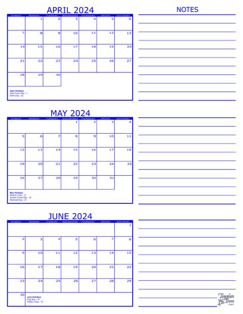 Free Printable April May June 2024 Calendar 2024 CALENDAR PRINTABLE