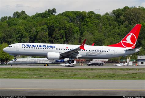 Tc Lyd Turkish Airlines Boeing Max Photo By Preston Fiedler Id