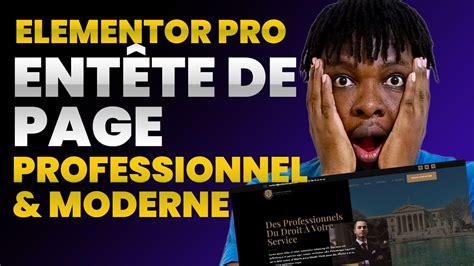 Créez une entête de page moderne et responsive avec Elementor Pro