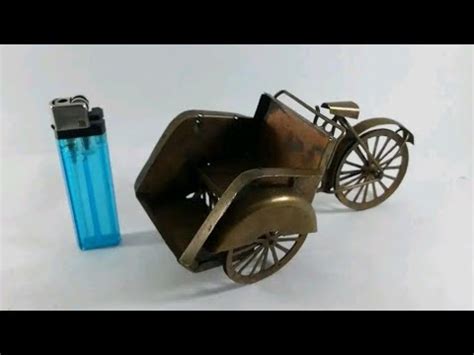 Cara Membuat Miniatur Becak Dari Limbah Bambu How To Make A