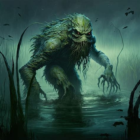 Swamp monster (AI art) by 3D1viner on DeviantArt