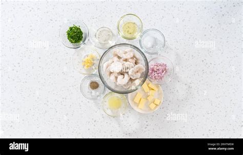 Frozen shrimp scampi meal prep Stock Photo - Alamy