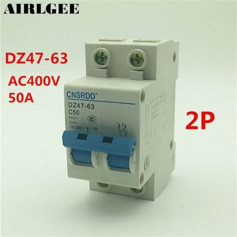 C50 Dz47-63เบรกเกอร์ขนาดเล็ก Ac 400V 4500a 2 P Mcb | Lazada.co.th
