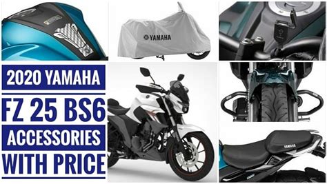 2020 Yamaha FZ 25 BS6 and FZS 25 BS6 Official Accessories With Prices ...