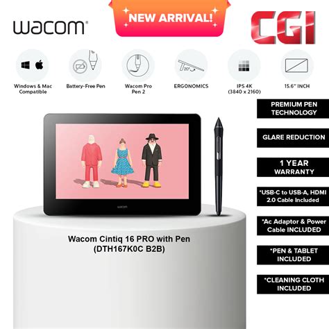 Wacom Cintiq Pro K Uhd Ips Pen Tablet Dth K C Shopee