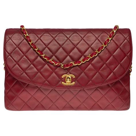 Chanel 255 Reissue Woc Red Rouge Patent Leather Bag At 1stdibs