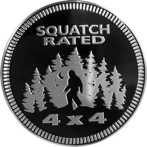 Amazon Squatch Badge Rated Car Emblem X Metal Automotive