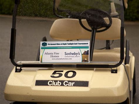 Golf Cart Stickers - Charity Golf Tournament Tee Signs