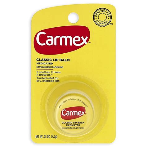 Carmex Classic Medicated 0 25 Oz Lip Balm Jar Bed Bath And Beyond The Balm Lip Balm