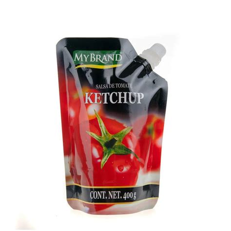 Stand Up Spout Pouch Tomato Sauce Plastic Packaging Bags Plastic Food