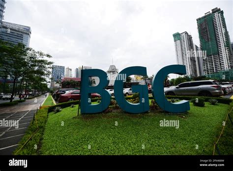 Bgc Sign In Bonifacio Global City In Metro Manila The Philippines