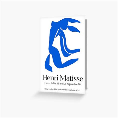 Henri Matisse Blue Nude Print Exhibition Poster Museum Poster French Wall Art Blue Abstract