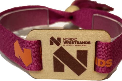 Eco Wristbands With Wooden Rfid Tag Festival Wristbands Nordic