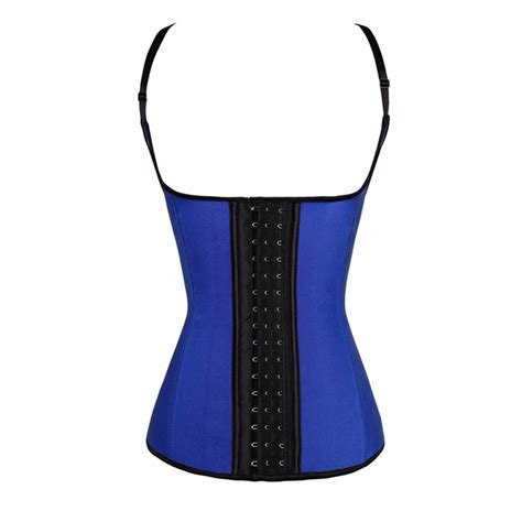 Sexy Latex Vest Waist Cincher Plus Size Corset 4 Steel Boned Waist