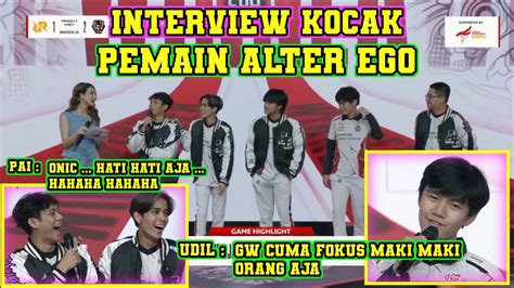 Interview Kocak Pemain Alter Ego Setelah Mengalahkan Rrq Di Leg Ke