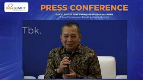 Perkuat Permodalan Bank Sumut Tawarkan 23 Persen Saham Ke Publik