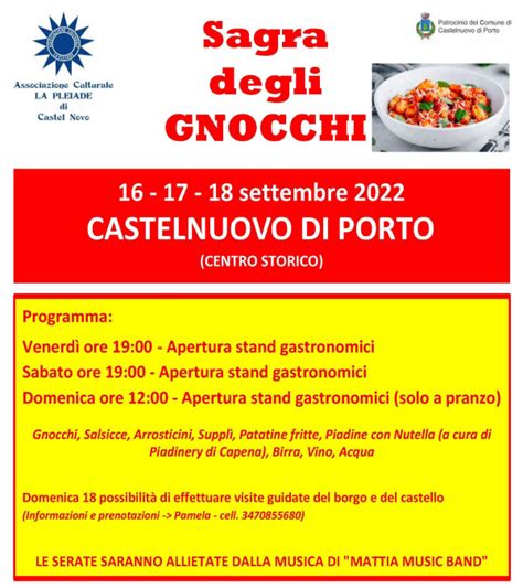 Sagra Degli Gnocchi A Castelnuovo Di Porto A Castelnuovo Di Porto