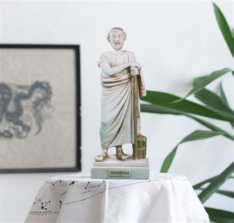 Homer Statue, Greek Statue, Marble Sculpture, Iliad Writer, Greek Mythology Art, 25cm-10in Made ...