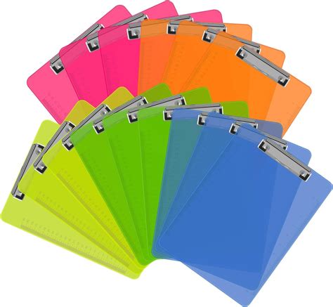 Clipboards Herkka 15 Pack Upgrade Plastic Clipboards Low