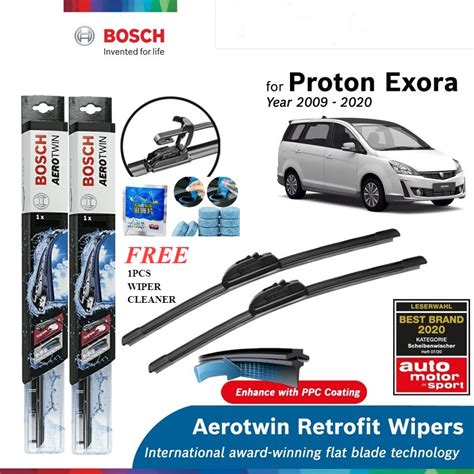 Bosch Aerotwin Retrofit U Hook Wiper Set For Proton Exora AP24 16